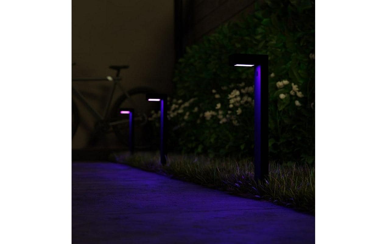Outdoor Sockelleuchte Pathway Light Kit 3 x 6W RGB, Schwarz<br>Wegeleuchte – Starter Kit