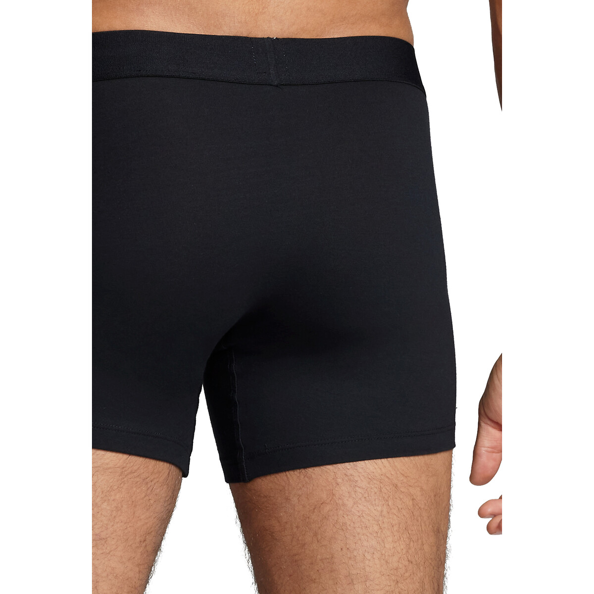 Conjunto de 2 cuecas boxer pretas lisas da Levi's
