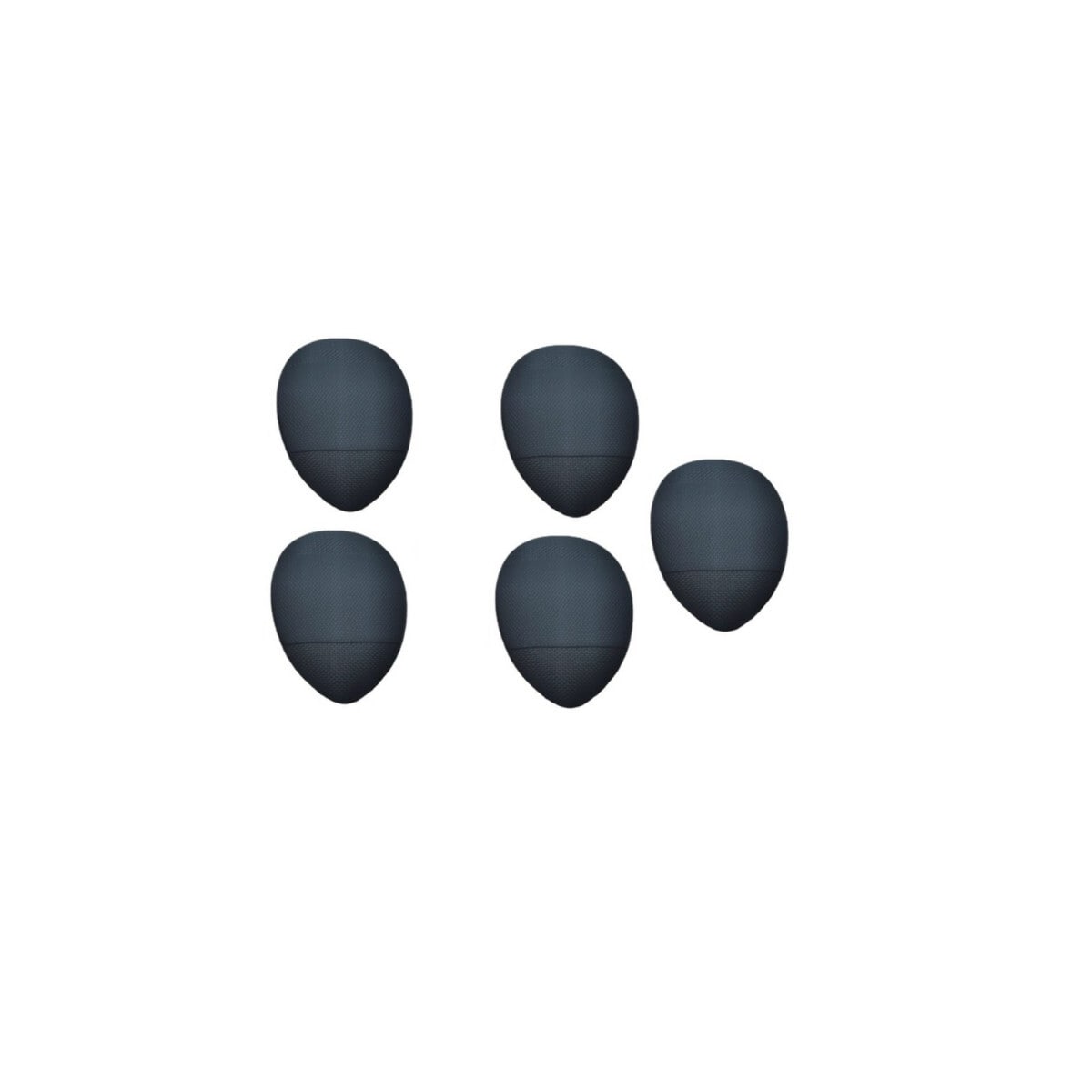 Finger Puff mini sminkesvamper 5-pakning Sort