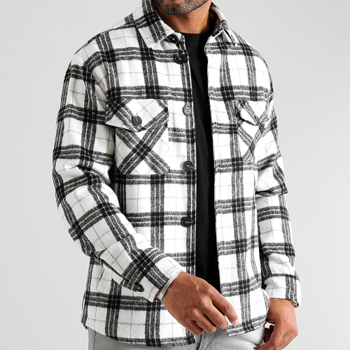 Surchemise A Carreaux 0339 Noir Blanc