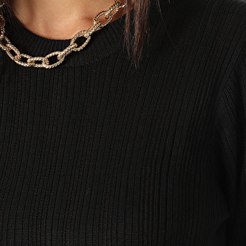 Pull Long Femme 10051921 Noir