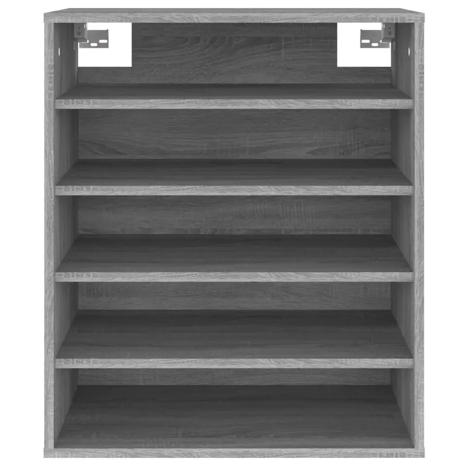 vidaXL - Schoenenrek - Grijs - Bewerkt hout - 60 x 35 x 70 cm