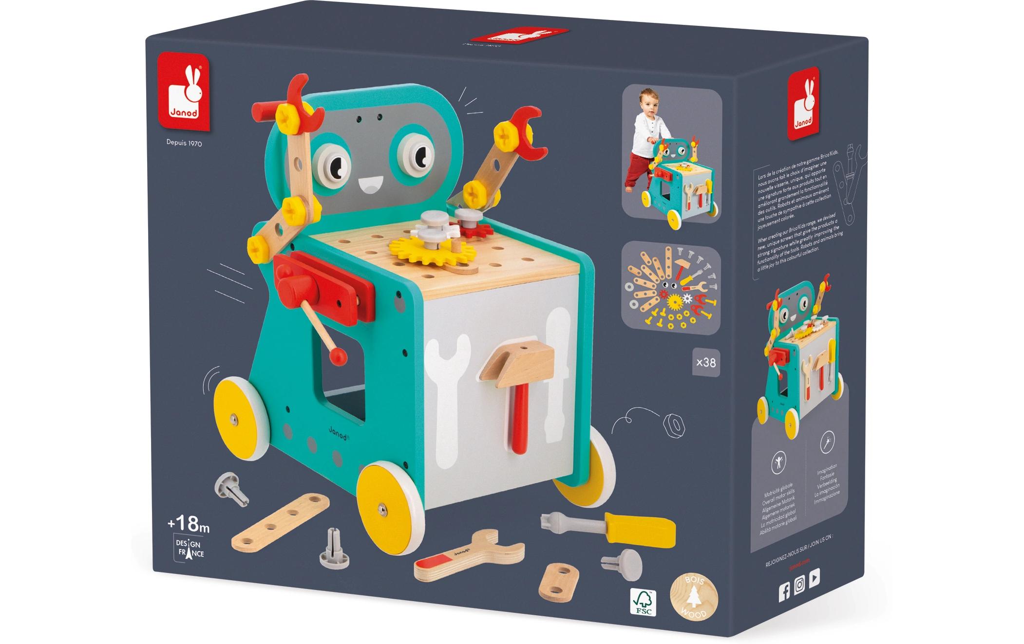 Handwerker Roboterwagen. Kreativer Handwerker-Roboterwagen