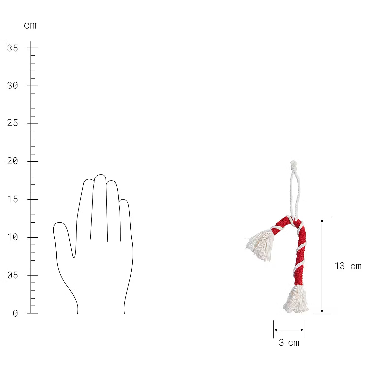 HANG ON Baumanhänger Candy Cane 6er-Set