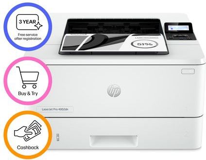 HP - LaserJet Pro 4002dn - Laserprinter - Wit - 3 jaar garantie