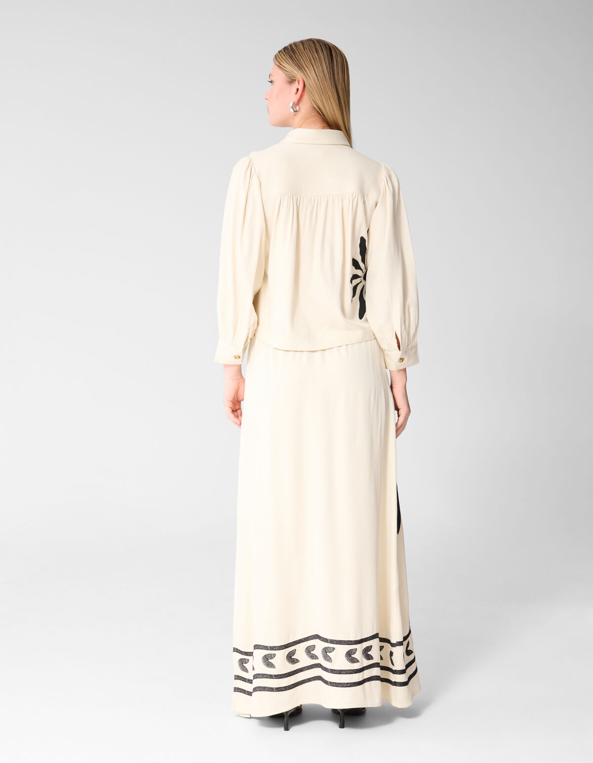 Embroidery Blouse Gebroken Wit