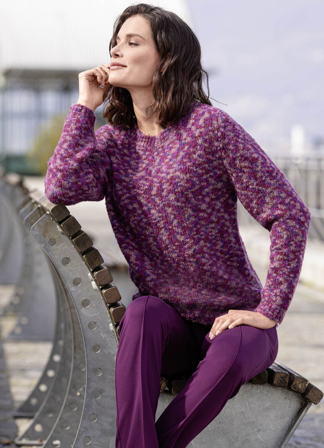 Pullover aus hochwertigem Bouclégarn
