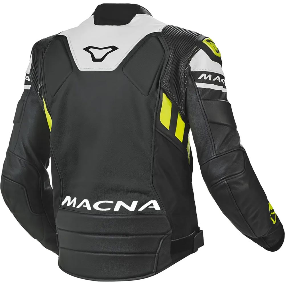 Macna - Blouson Tracktix Noir / Blanc / Jaune