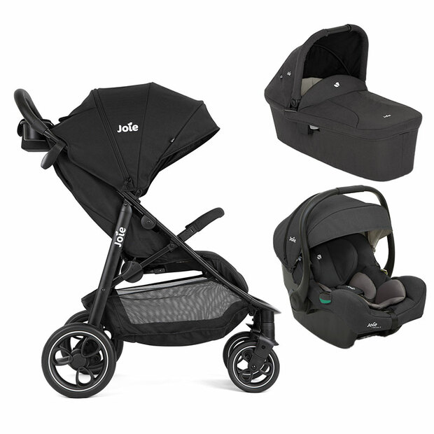Poussette Trio Litetrax + Siège-auto I-Gemm 3 + Nacelle Ramble - Shale - JOIE