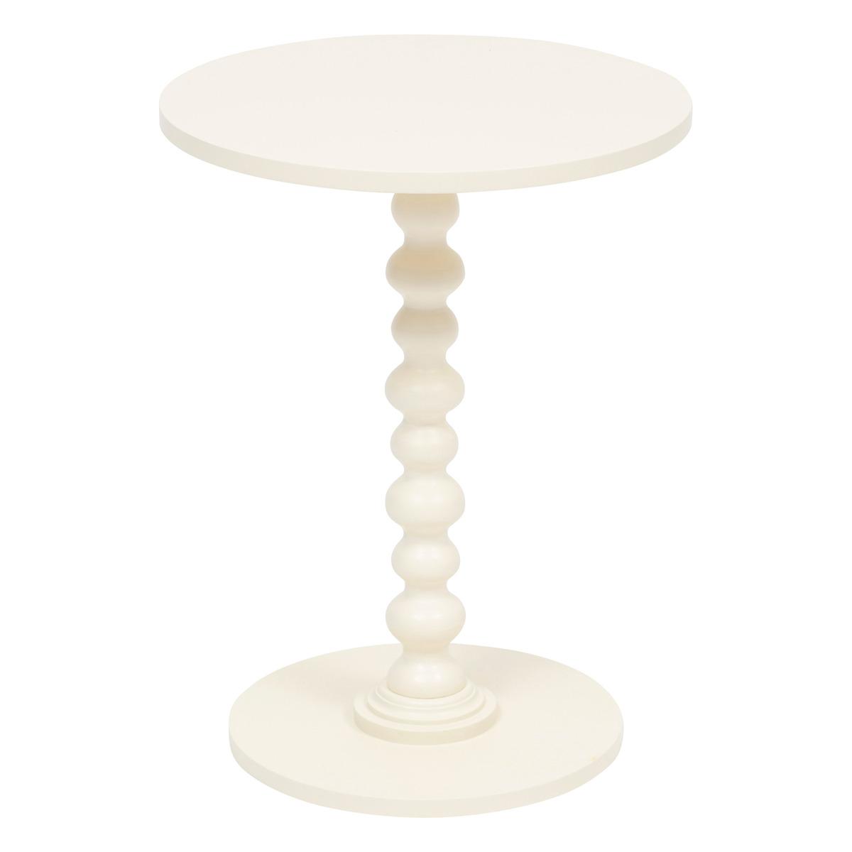 TABLE CAFE ALIX IVOIRE D.38CM