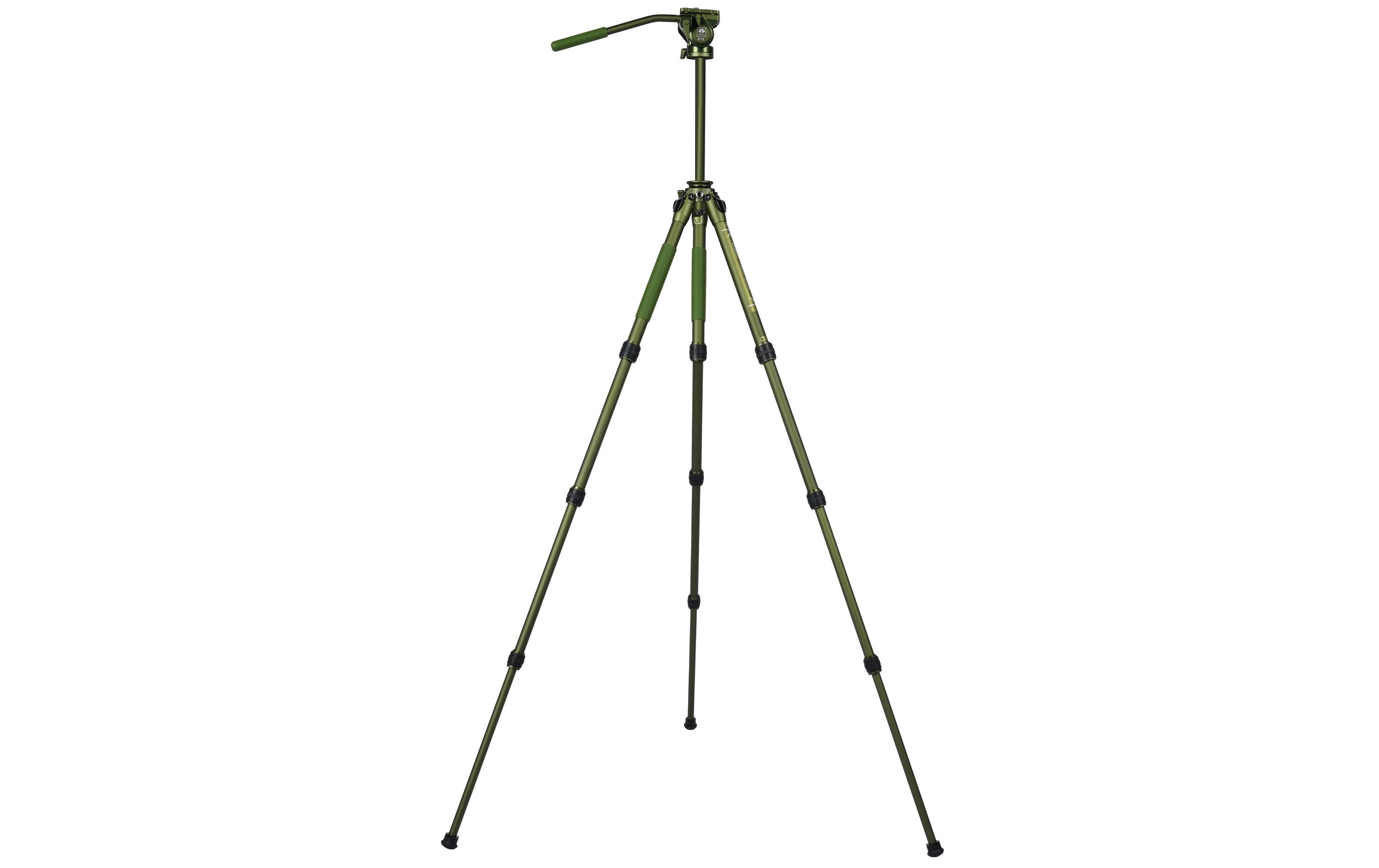Videostativ Pilot CT04+CT5<br>Tragbares, höhenverstellbares Videostativ mit Videoneiger