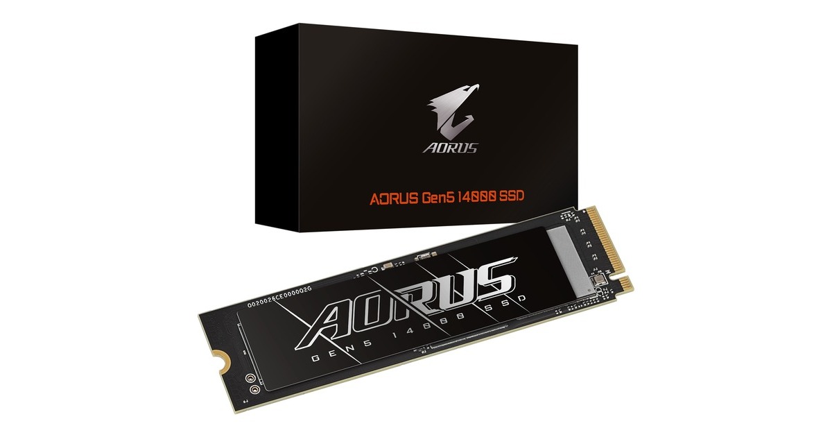 GIGABYTEAORUS Gen5 14000 2 TB SSD  (PCI-Express 5.0x4, NVMe 2.0, M.2 2280)