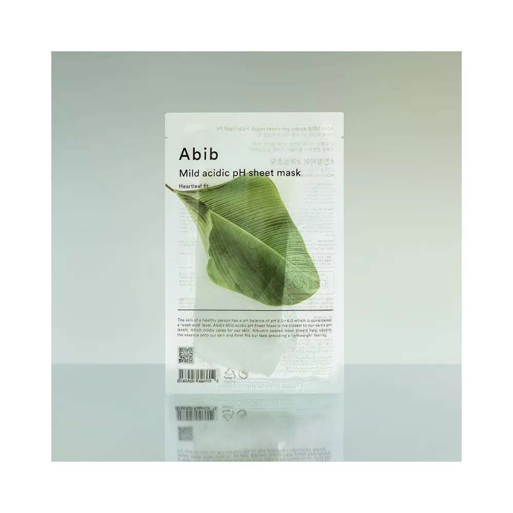 Abib Mild acidic pH Sheet Mask Heartleaf Fit - 30 ml.