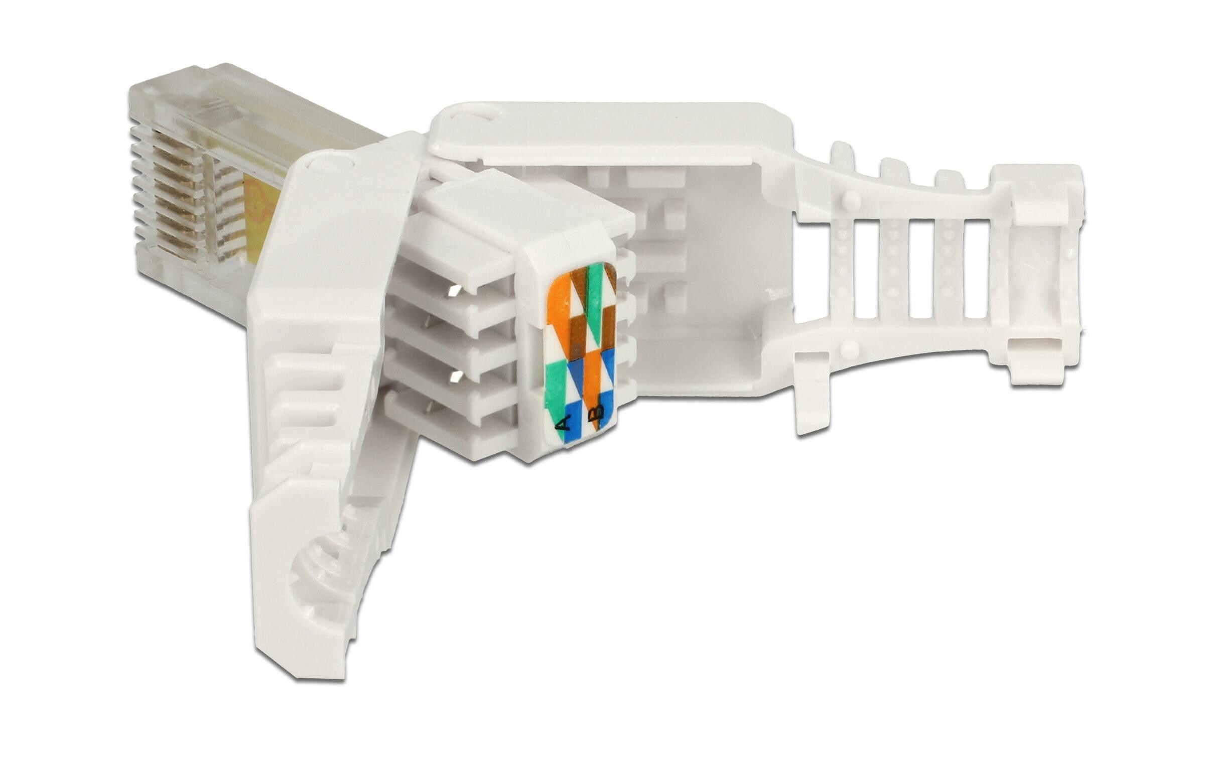 Stecker RJ45 Cat.5e UTP 2 Stück, werkzeugfreiDelock RJ45 Stecker Cat.5e UTP werkzeugfrei 2 Stück
