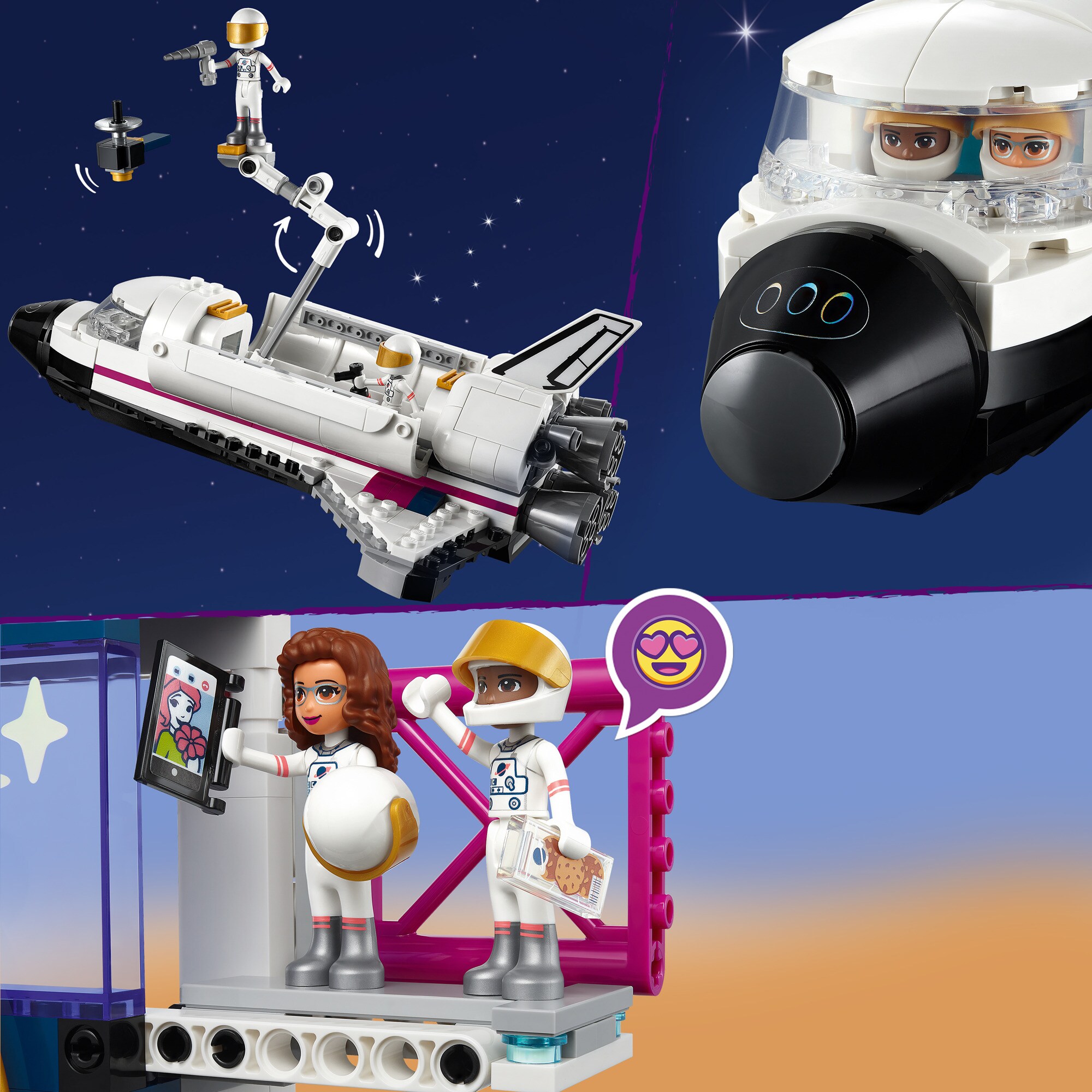 LEGO Konstruktionsspielzeug Friends Olivias Raumfahrt-Akademie