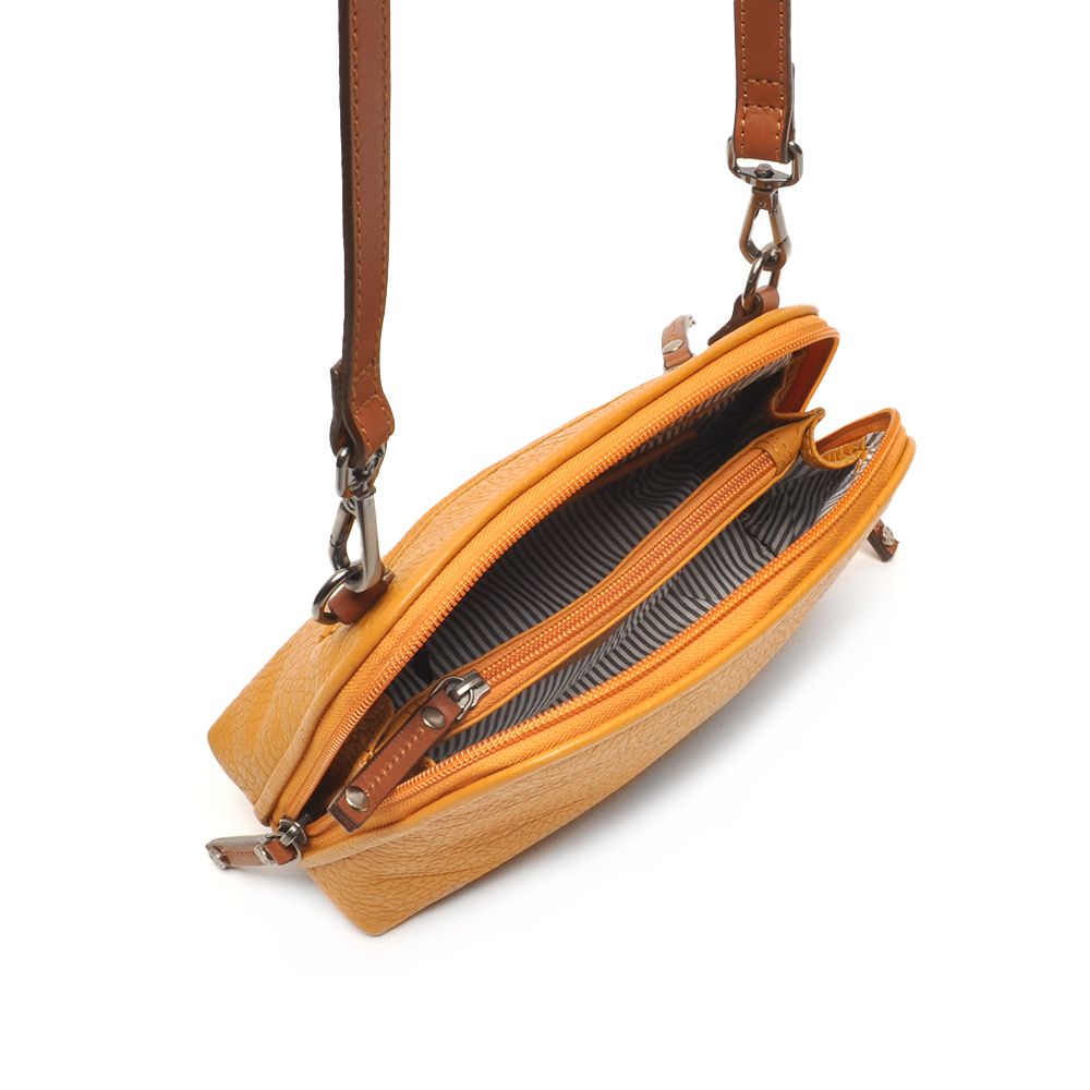 Berba Chamonix Crossbody Bag Geel