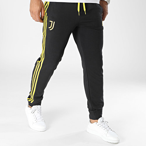 Pantalon Jogging A Bandes Juventus HZ4960 Noir Jaune