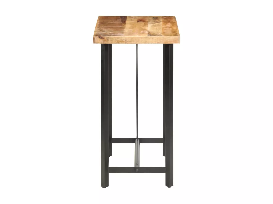 Table de bar 120x58x107 cm Bois de manguier brut