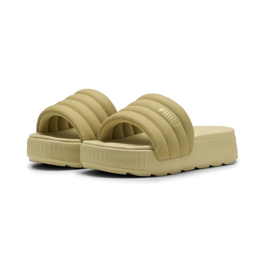 Puma Karmen Puffy Aqua Metallics Slides