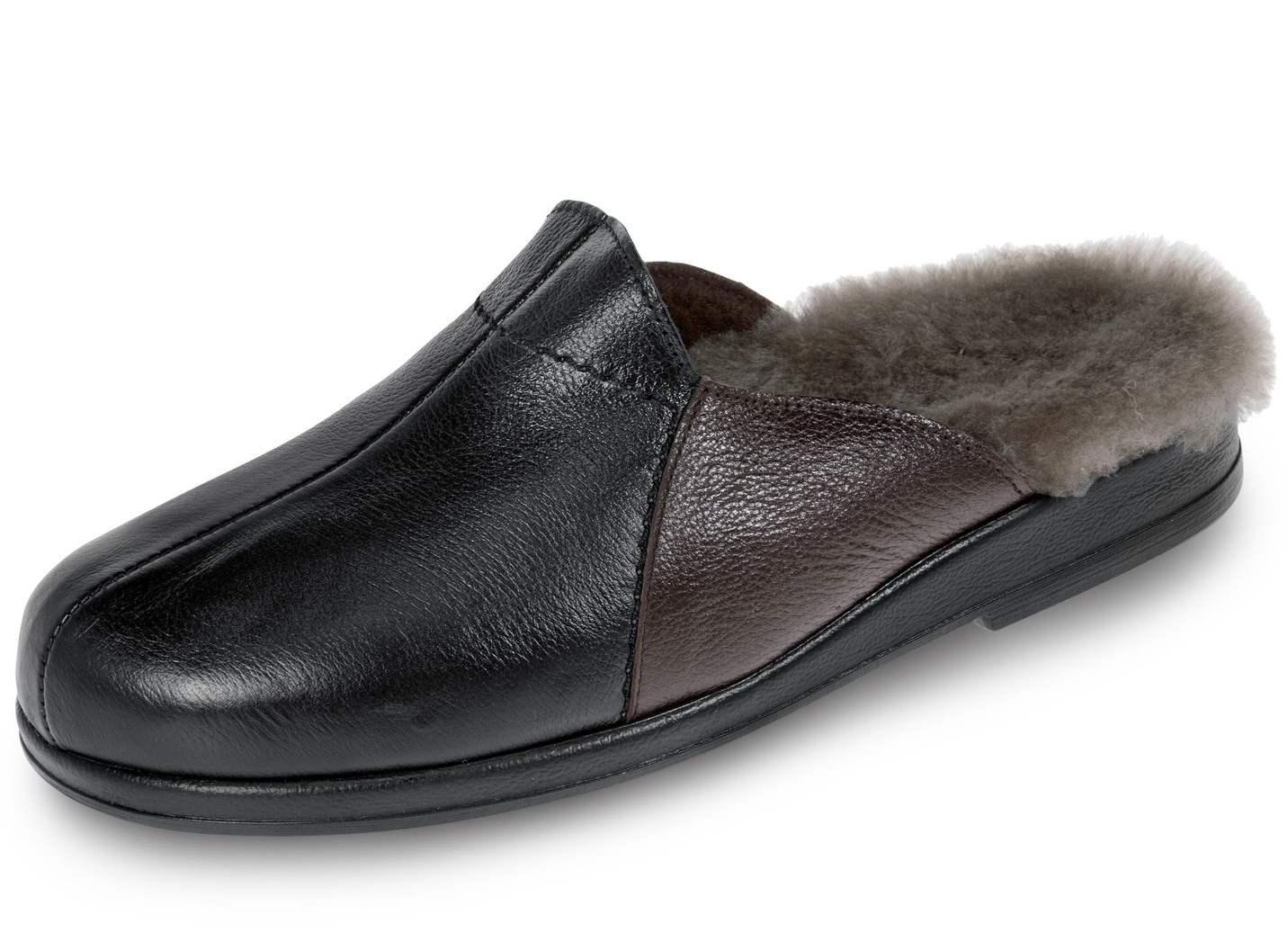 Pantoffel mit reinem Schurwollfutter