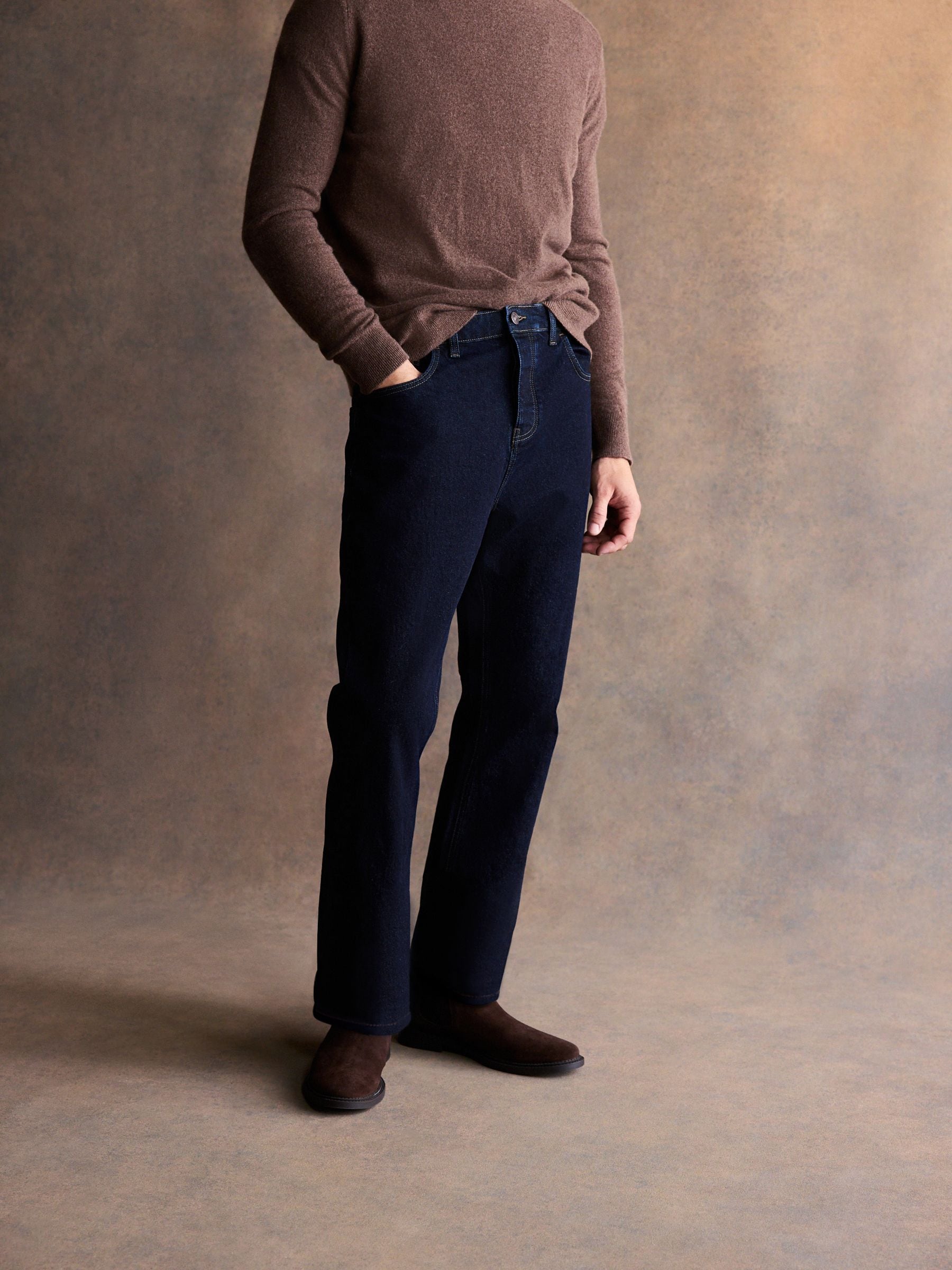 Donker indigo met wassing - Bootcut - Vintage wash denim jeans