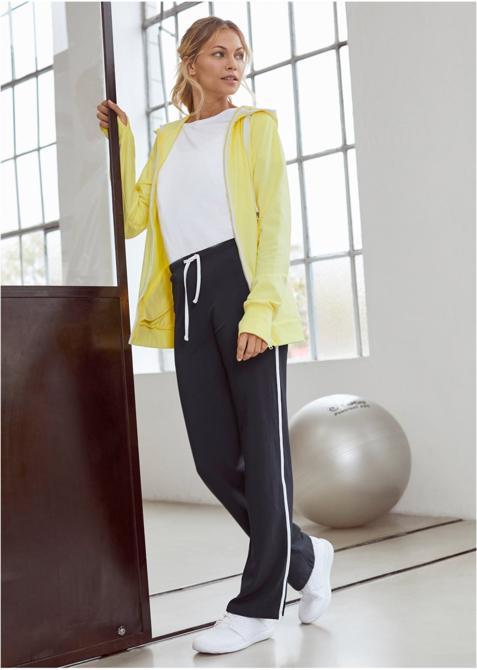 Pantalon fluide extensible, coupe droite
