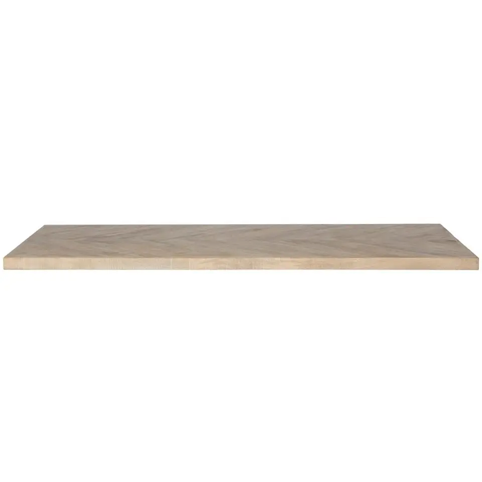 WOOOD Tablo Tafelblad Visgraat - Mango - White Wash - 5, 5x180X90