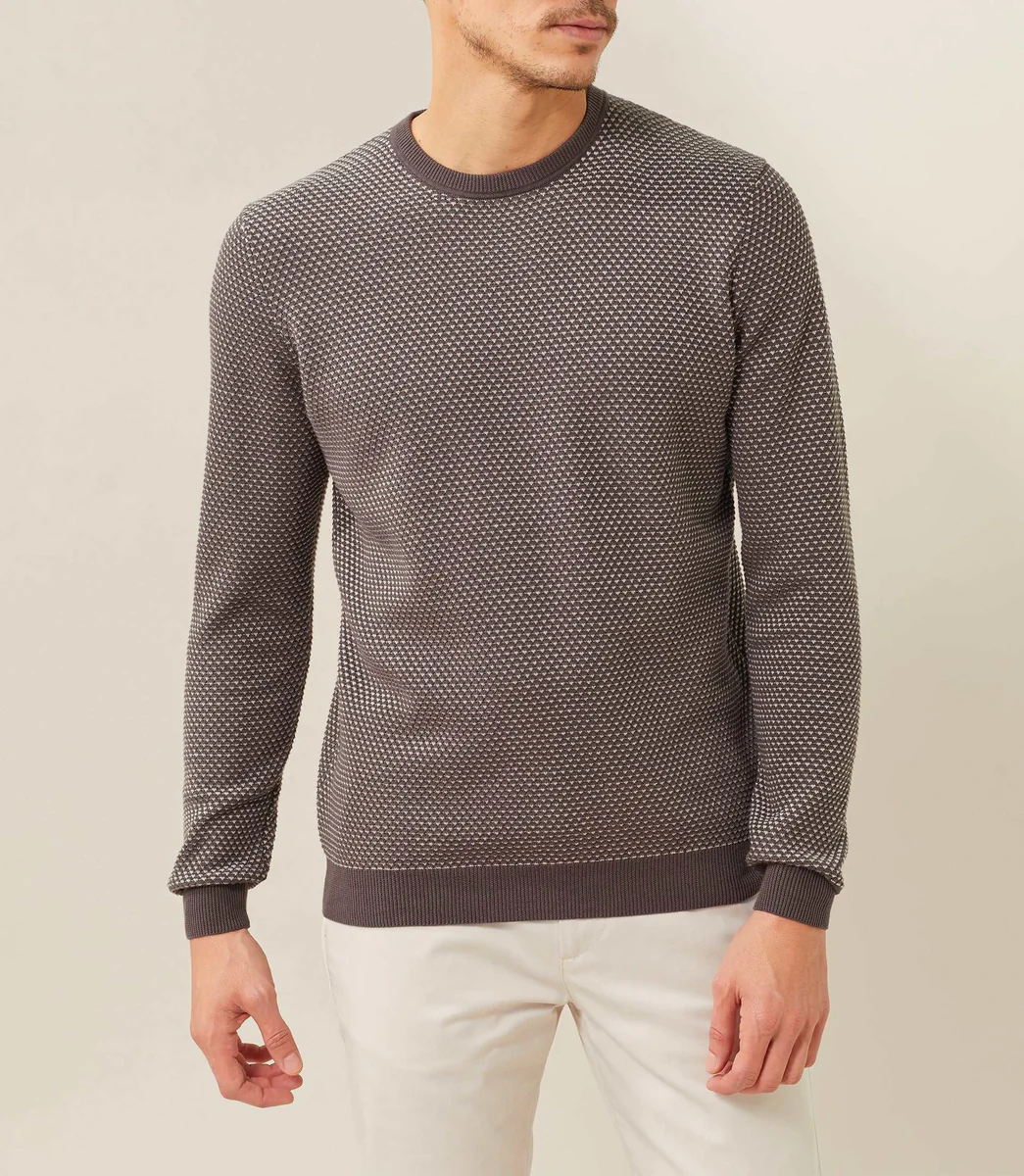 Pull col rond Kaki 
