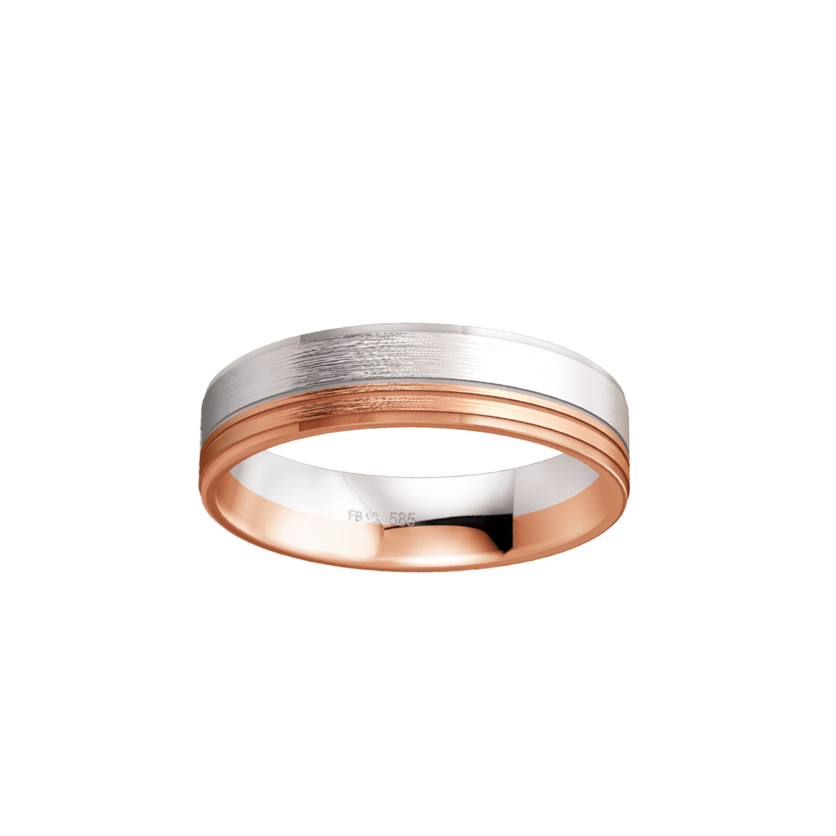 Alliance or 750 blanc et rose