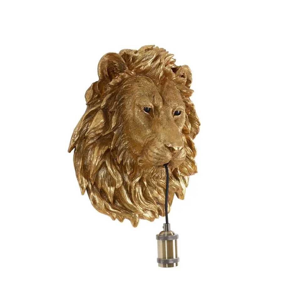 Wandlamp Lion - Brons - 33.5x19x40.5cm