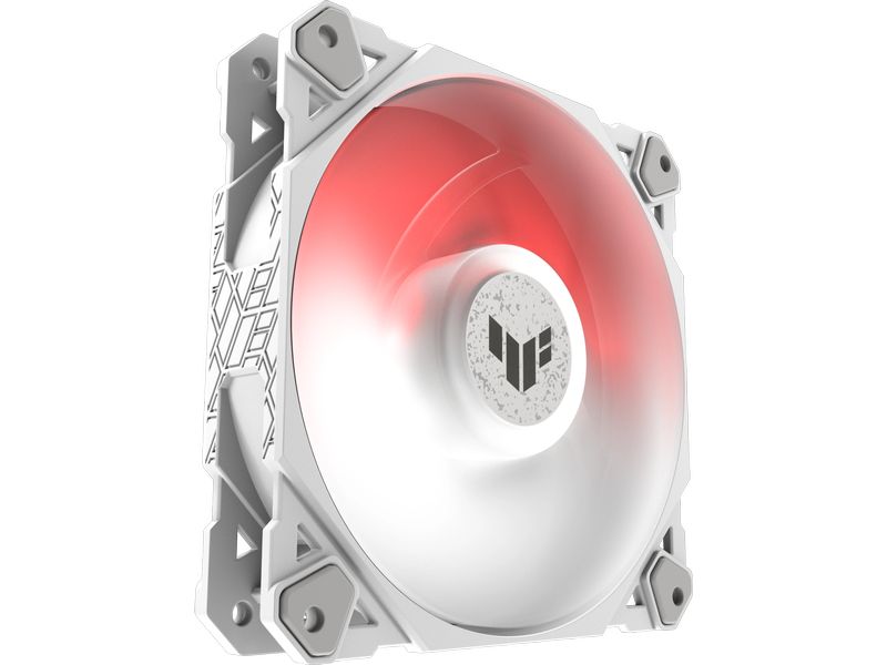 ASUS PC-Lüfter TUF GAMING TF120 ARGB Weiss Hochleistungs-120mm ARGB-Lüfter mit PWM-Steuerung