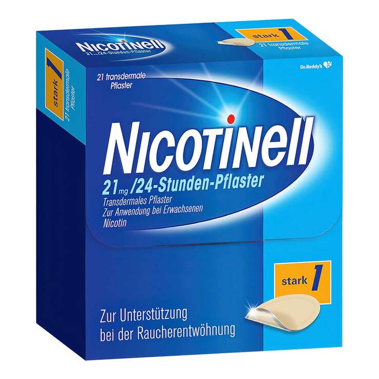 NICOTINELL 21 mg / 24-Stunden-Nikotinpflaster, Pflasterstärke Stark (1), 21 St