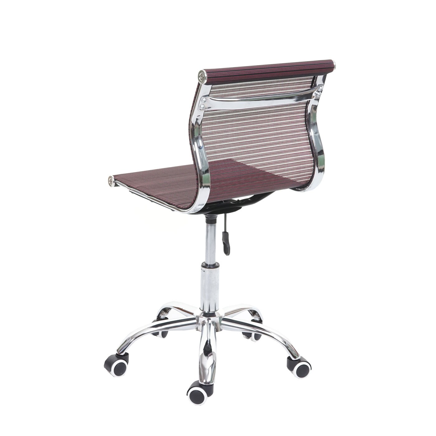 Bürostuhl MCW-K53, Drehstuhl Schreibtischstuhl Computerstuhl, Netzbezug Stoff/Textil ~ weinrot