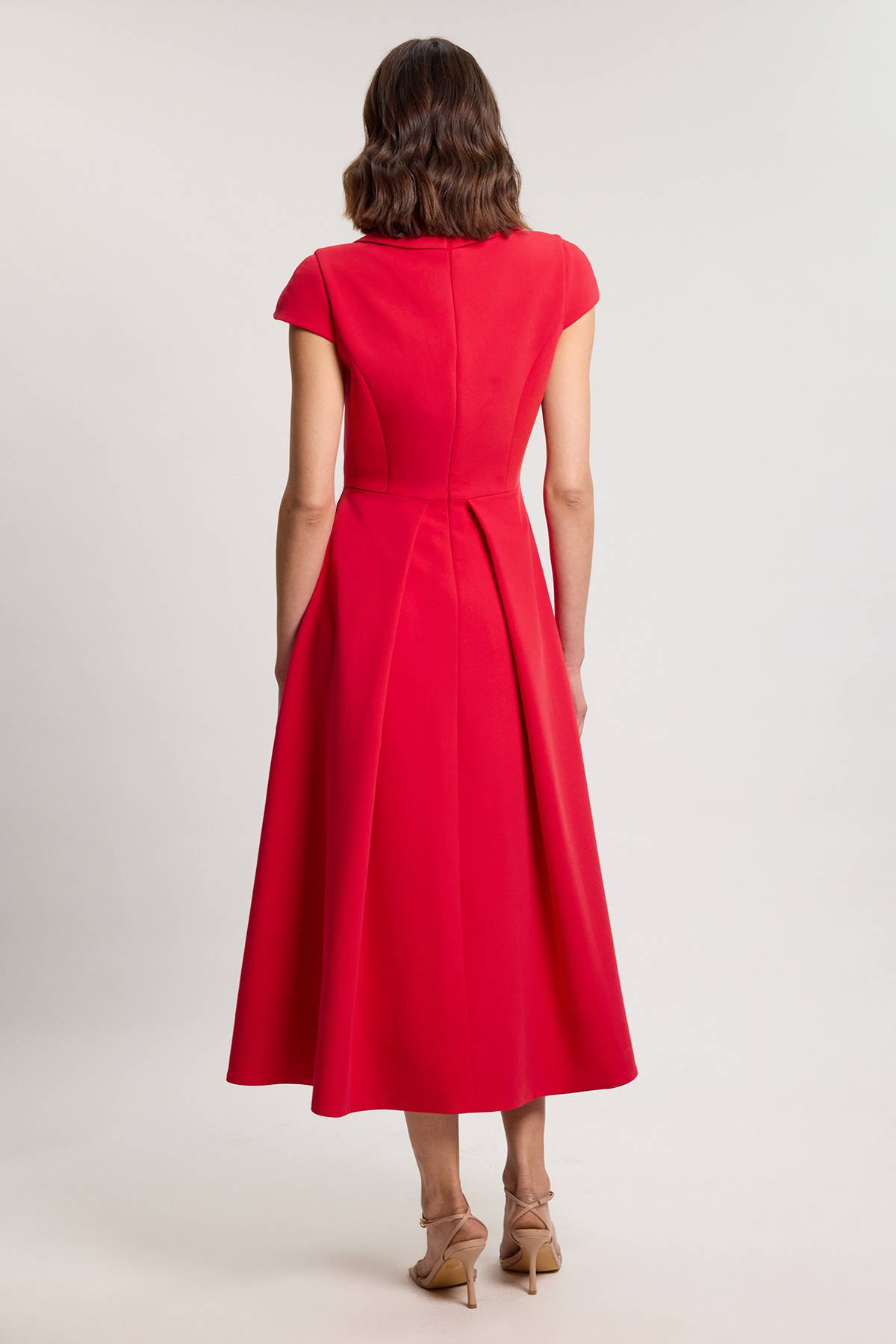 KarenMillen Robe Maxi Ajustée À Encolure Carrée Et Jupe Ample