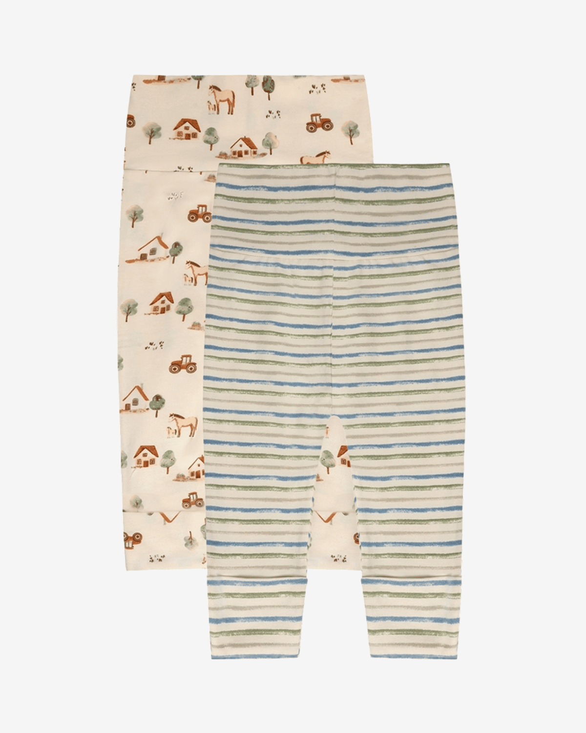 Leggings Baby m/ dobbelt liv 2pk – Bomull, Elastan | HCLuca