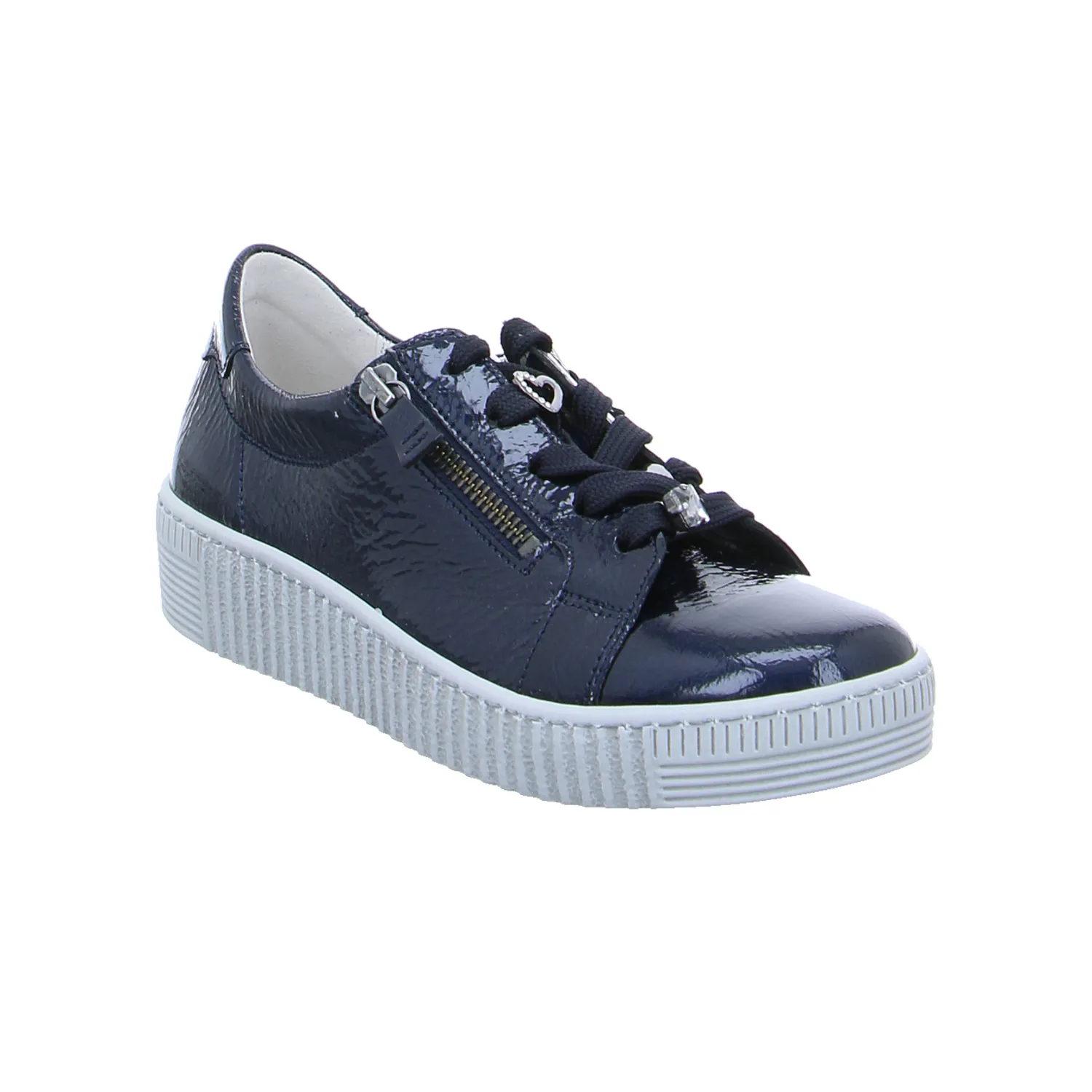 GABOR Sneaker Blau Leder