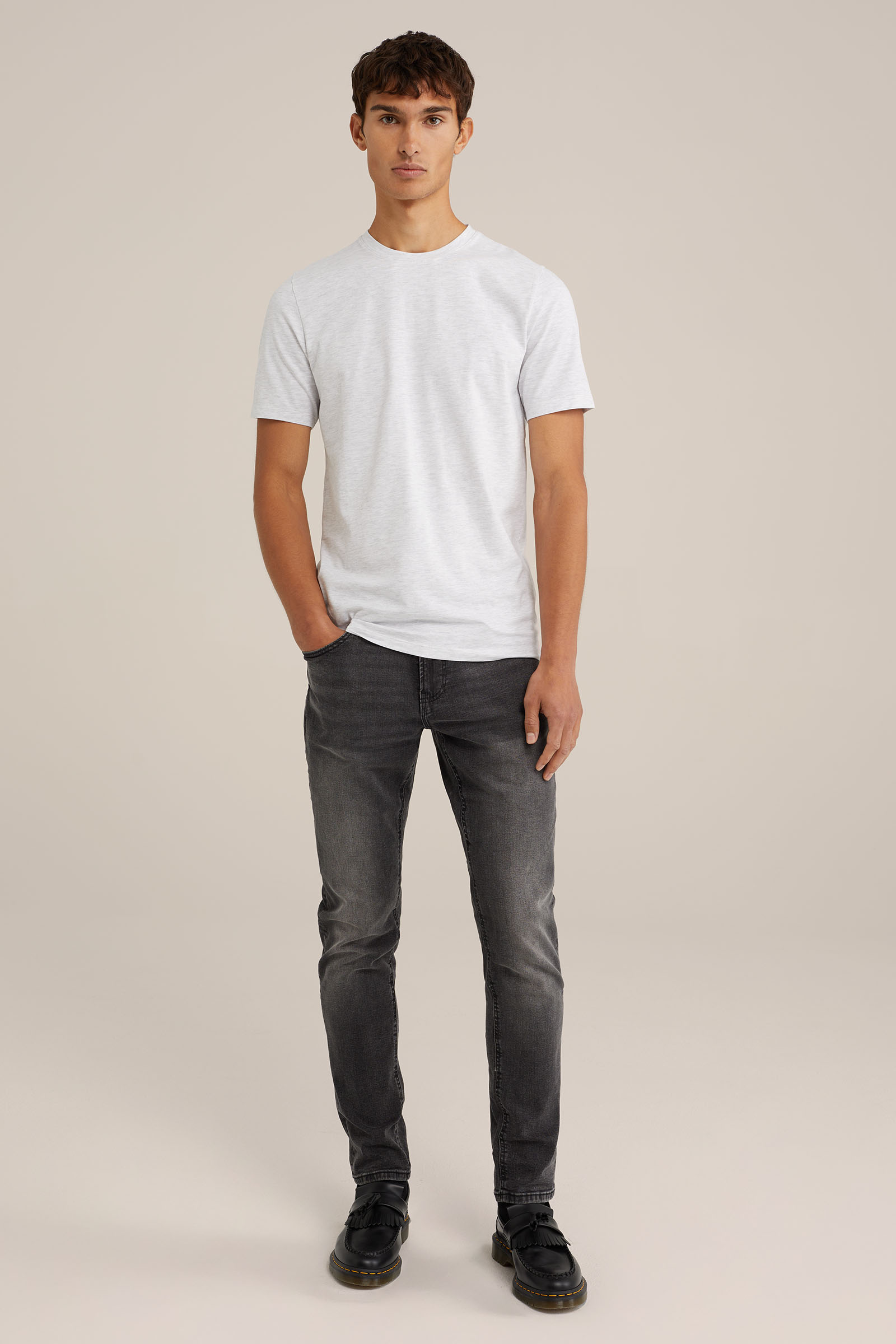 T-shirt WE Fashion Gebroken wit