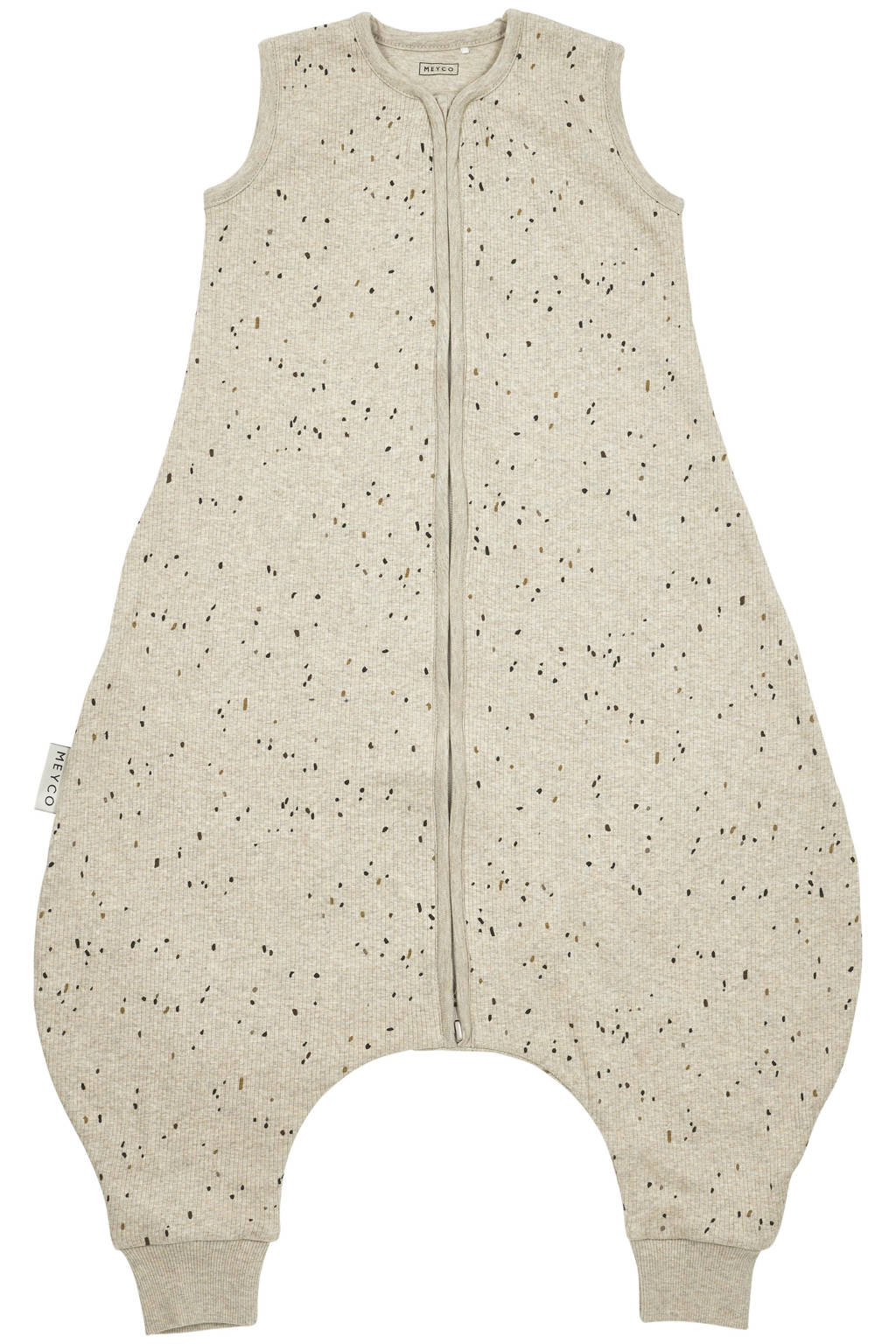 baby zomer slaapoverall jumper Rib Mini Spot sand melange