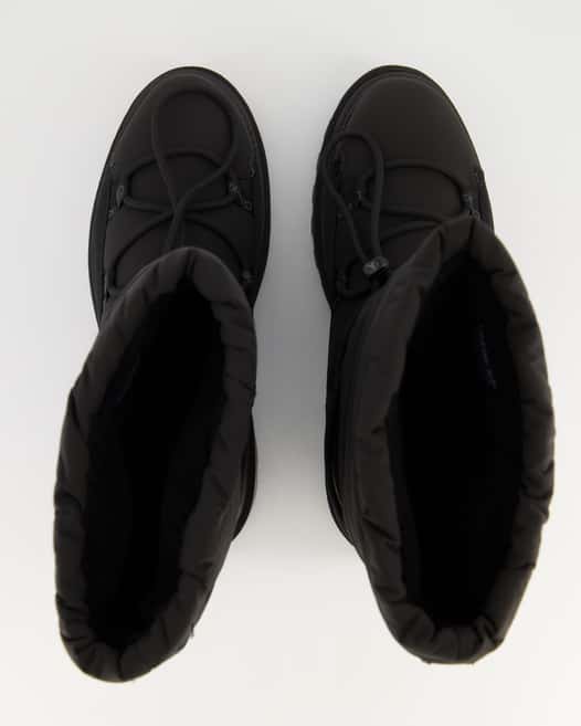 Calvin Klein Jeans Flatform Snow Boot Nylon Winterstiefel in Schwarz