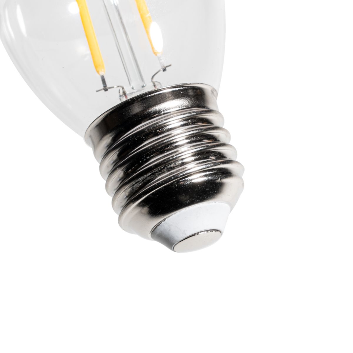 Set van 5 E27 dimbare LED lampen P45 helder glas 3W 250 lm 3000K