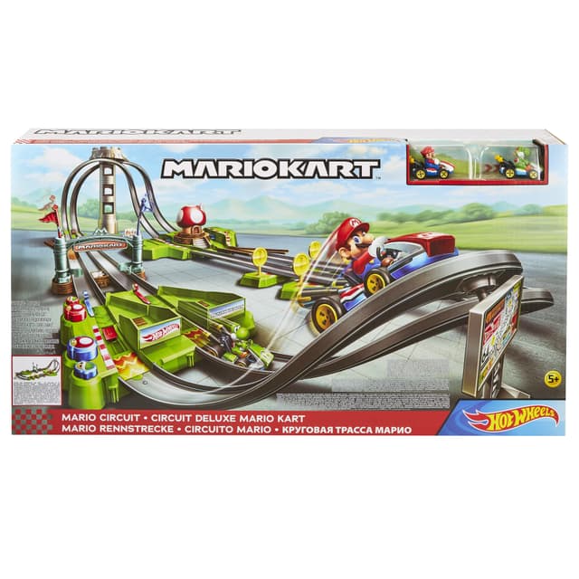 Hot Wheels Mario Kart Mario Circuit Track Set