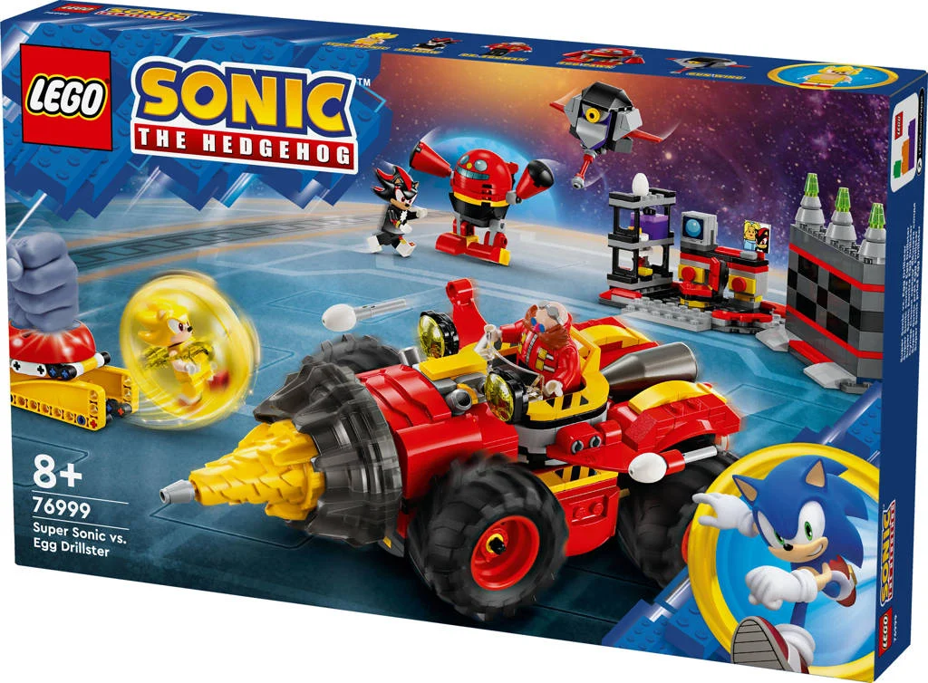 Super Sonic vs. Egg Drillster Set met Shadow en Dr. Eggman 76999 Sonic