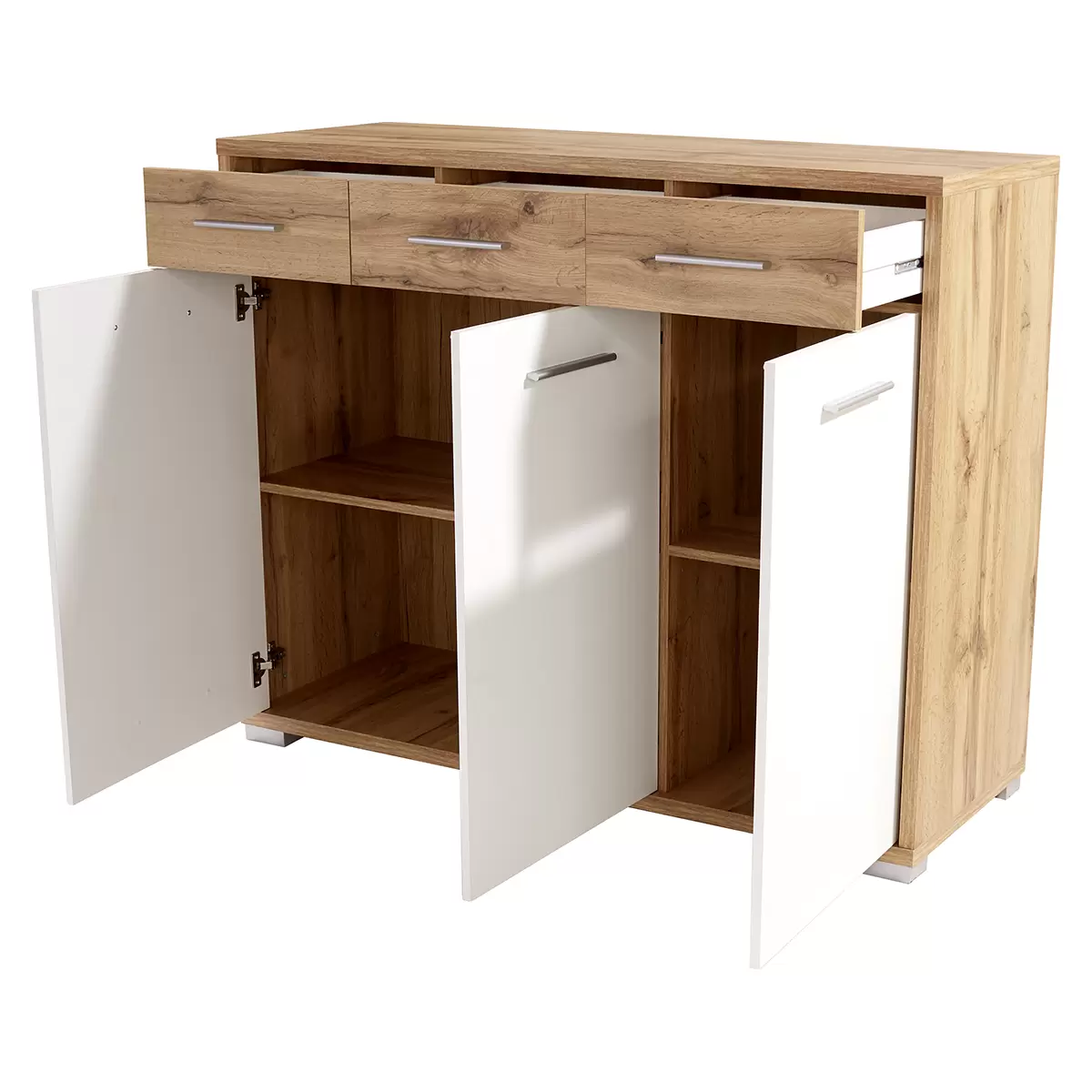 Kommode Q-BIG NEW weiss,Eiche