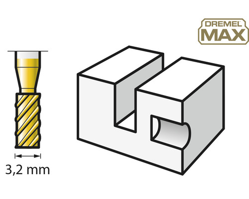 Dremel hogesnelheidsfrees Ø 3,2 mm (194 DM)