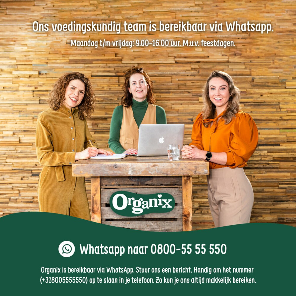 6x Organix Luchtige Rijstwafeltjes 7+m Appel40 gr