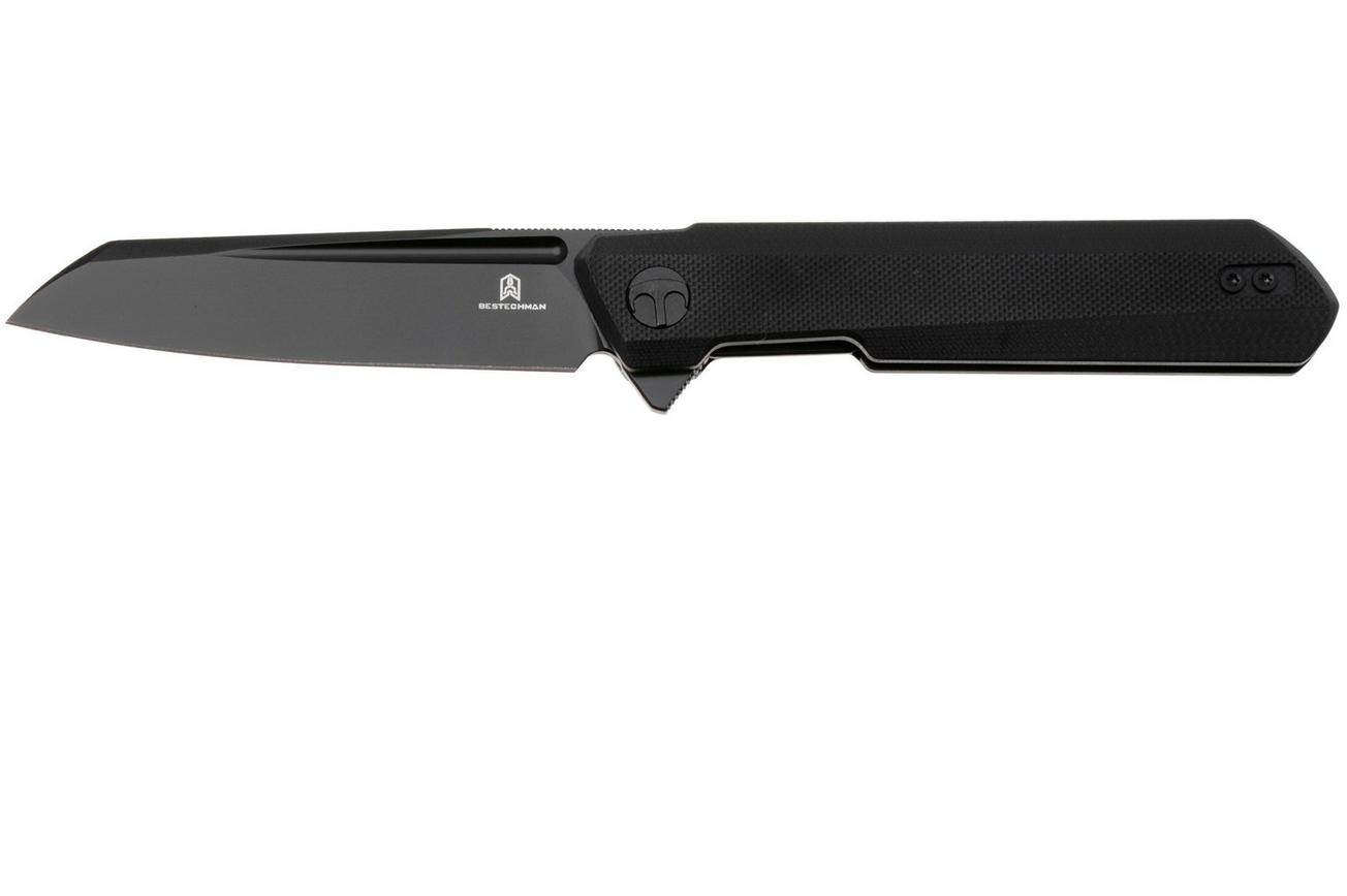 Bestech Dundee Sheepfoot BMK09E PVD D2, Black G10, zakmes
