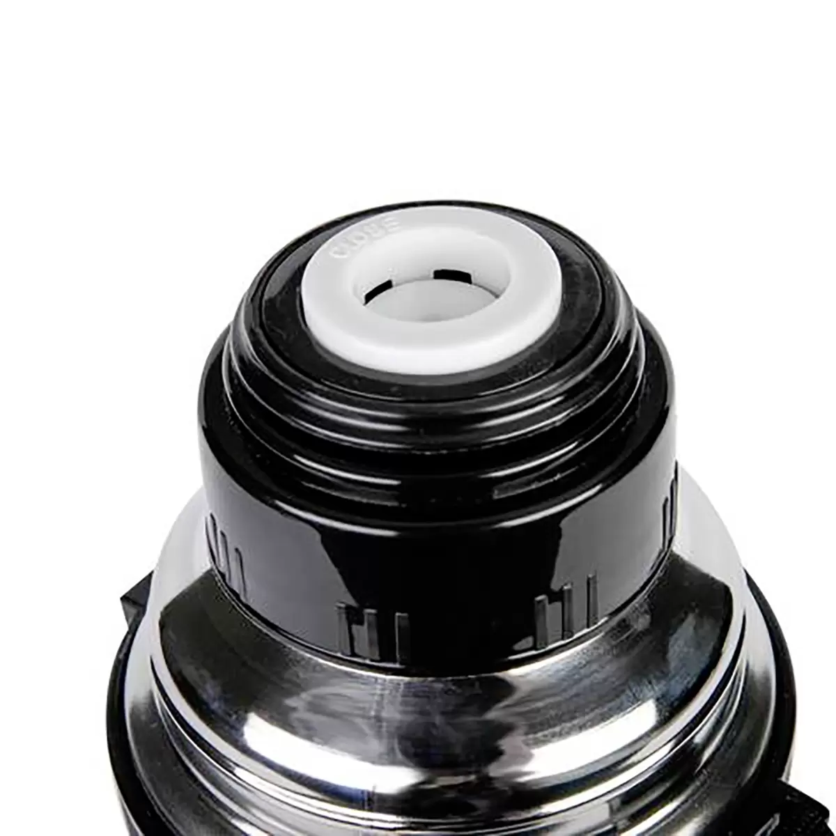Isolierflasche Almi Luca Bessoni schwarz,silber