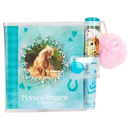 Depesche Horses Dreams Mini Schreibblock mit Kugelschreiber, sortiert