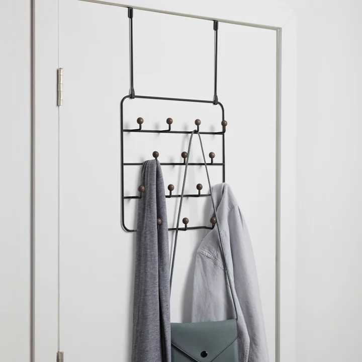 Umbra - Estique Türgarderobe, weiss / natur