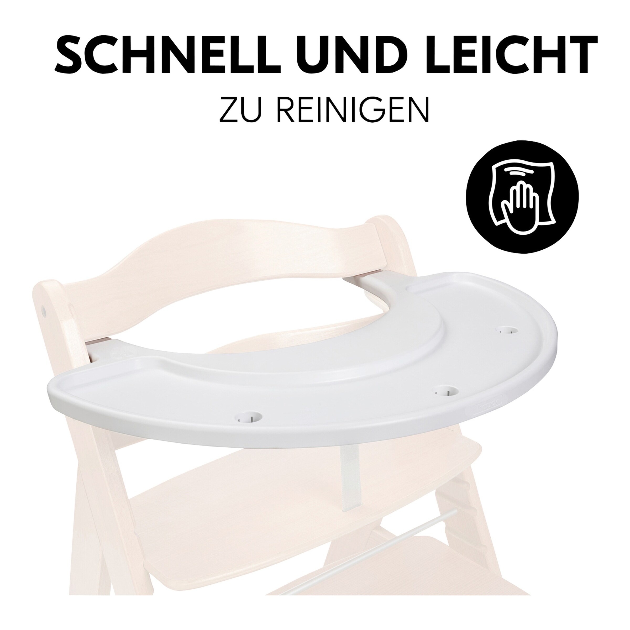 Hauck Spielbrett inkl. Spielaufsatz Sorting Giraffe für Hochstuhl Alpha+ und Beta+